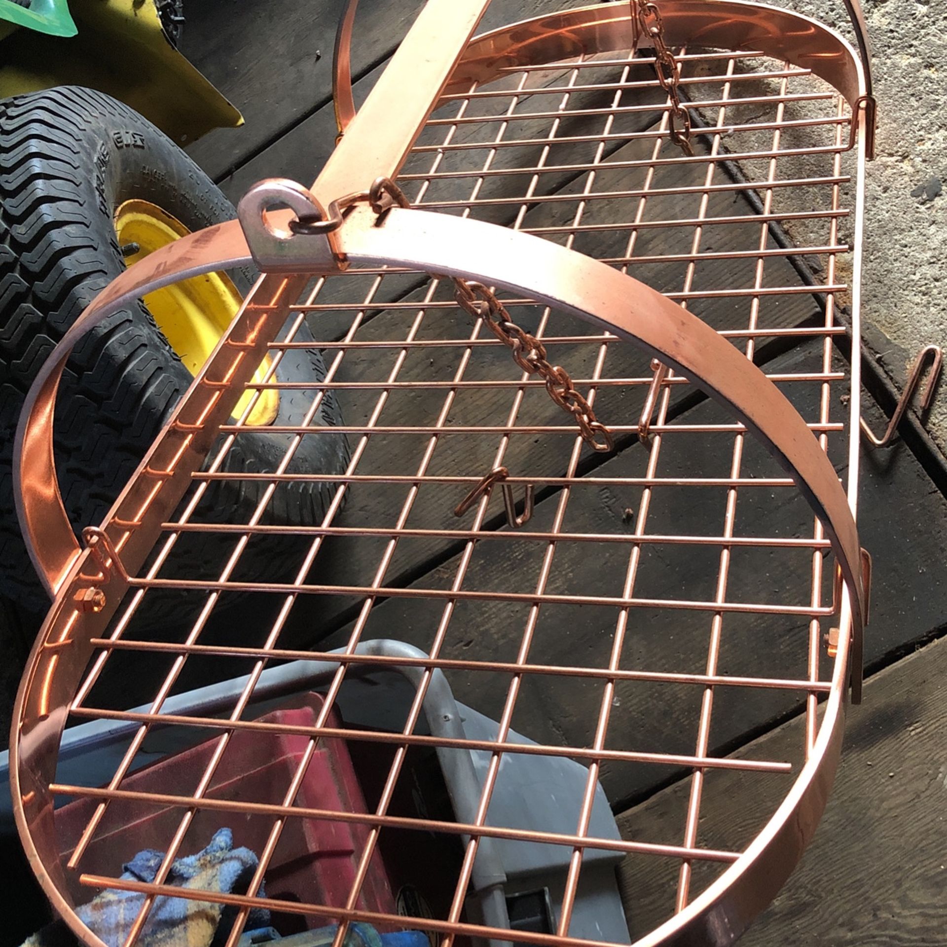 Kinetic Pot Rack ,Oval ,full Copper color