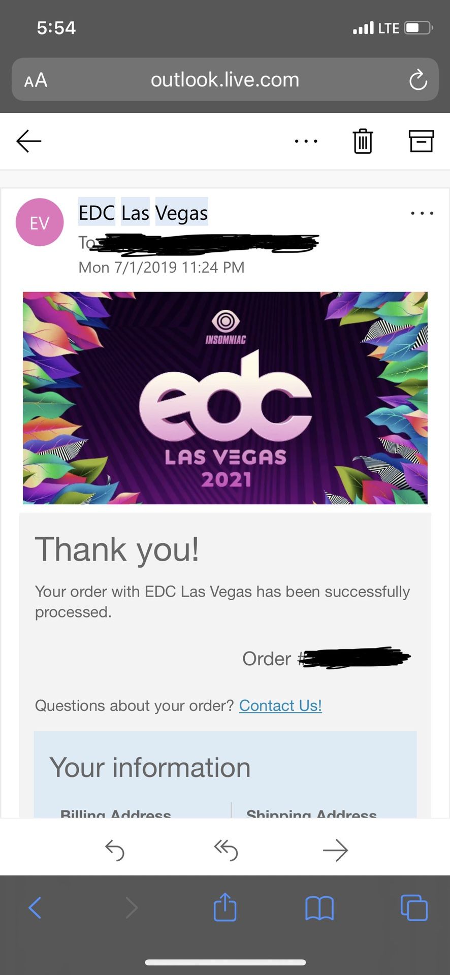 1 3DAY GA EDC LAS VEGAS PASS