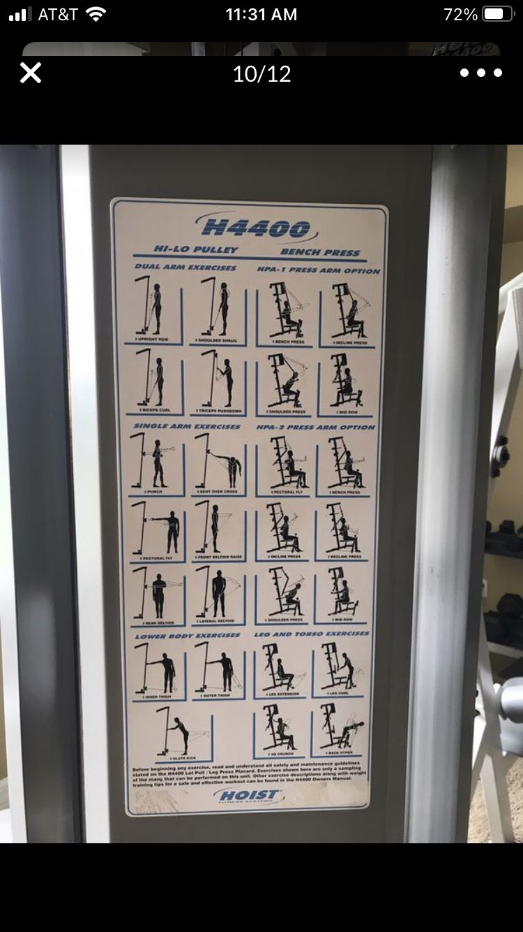 Hoist Commercial Grade Gym With Weights
