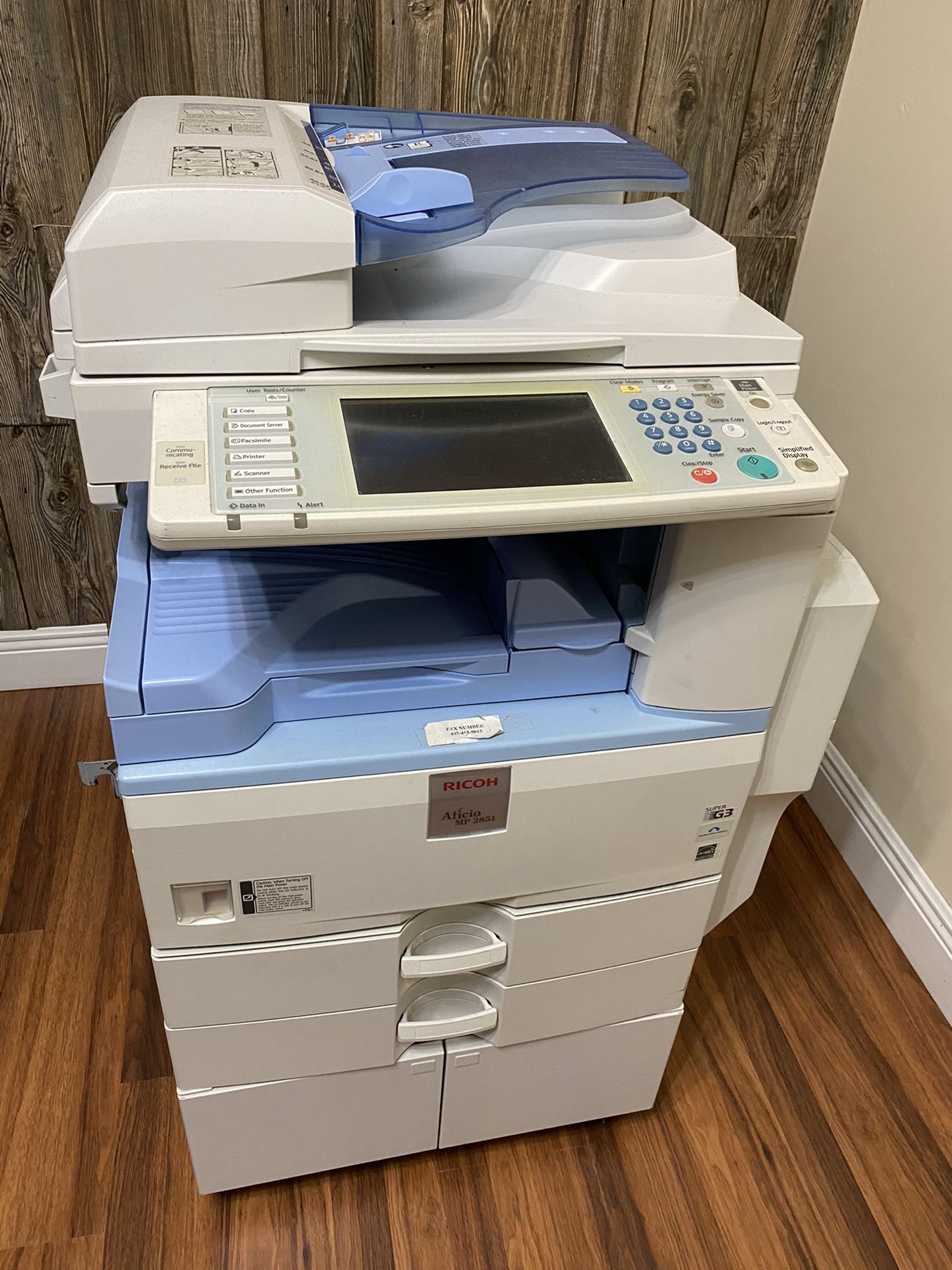 RICOH Aficio MP 2851 Copy , Printer,Scanner,Fax Machine. for Sale in ...