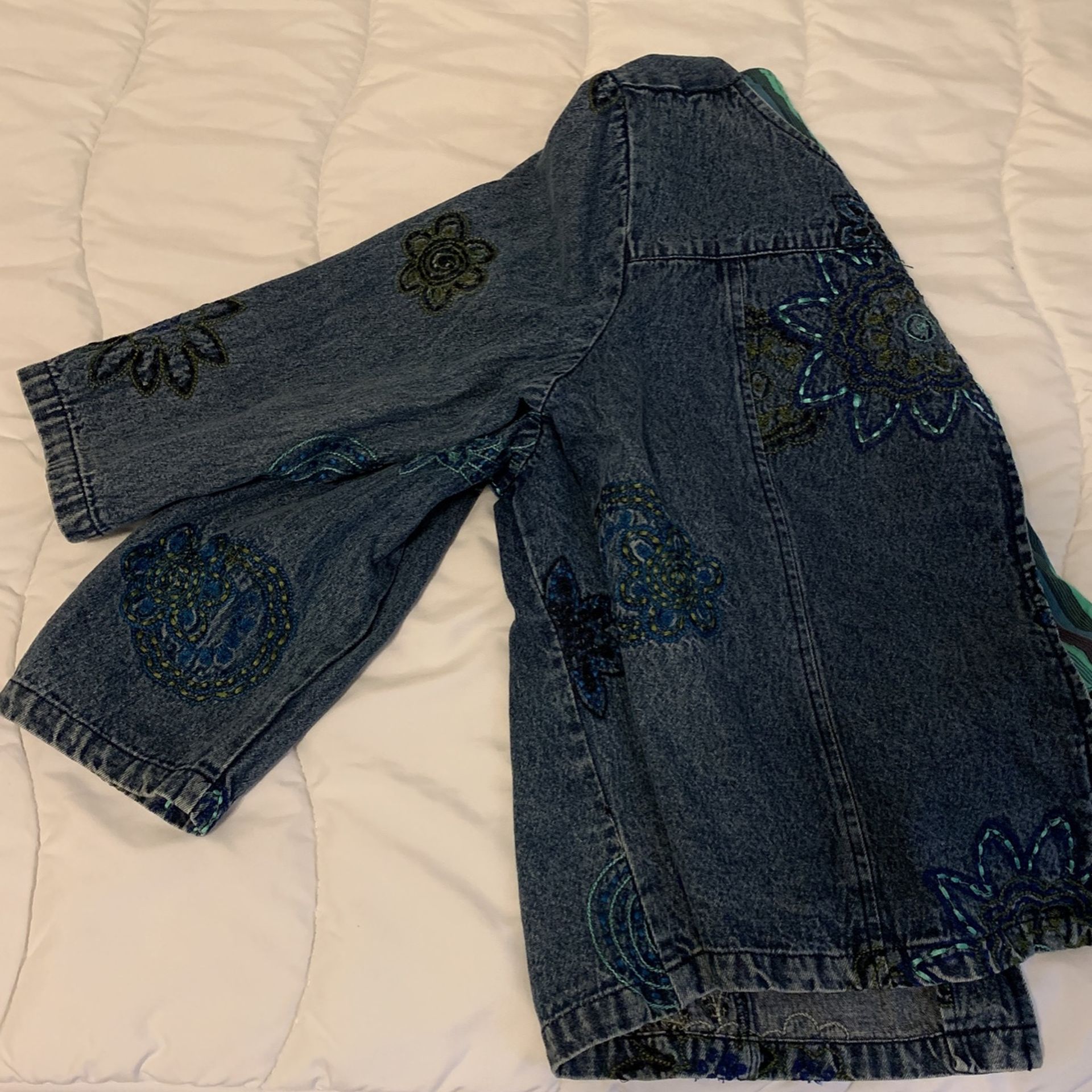 Women’s Denim Jacket (embroidered Size L)
