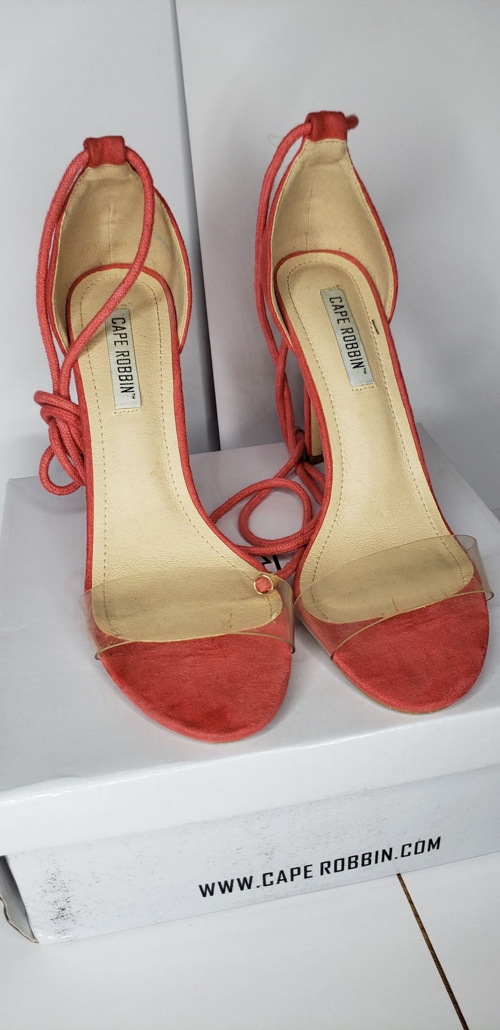 Clear heels size 8