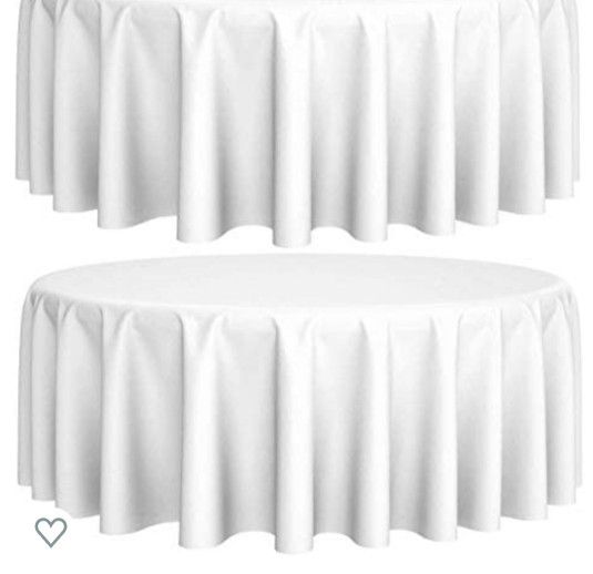 White Table Cloths 108 Inch Round