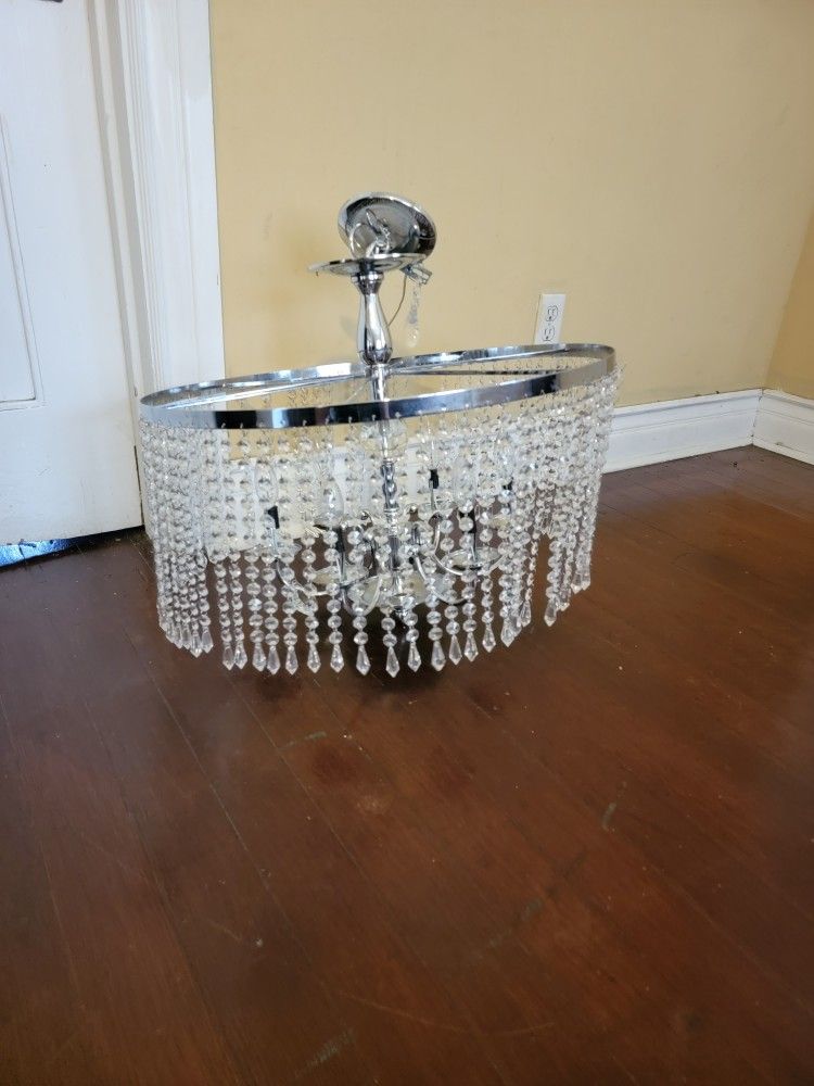 Calisitti 6 Light Polished Chrome Chandelier With K9 Crystal Dangles For In Pasadena Ca Offerup Light Polished Chrome Chandelier, Calisitti 6 Light Polished Chrome Chandelier With K9 Crystal Dangles
