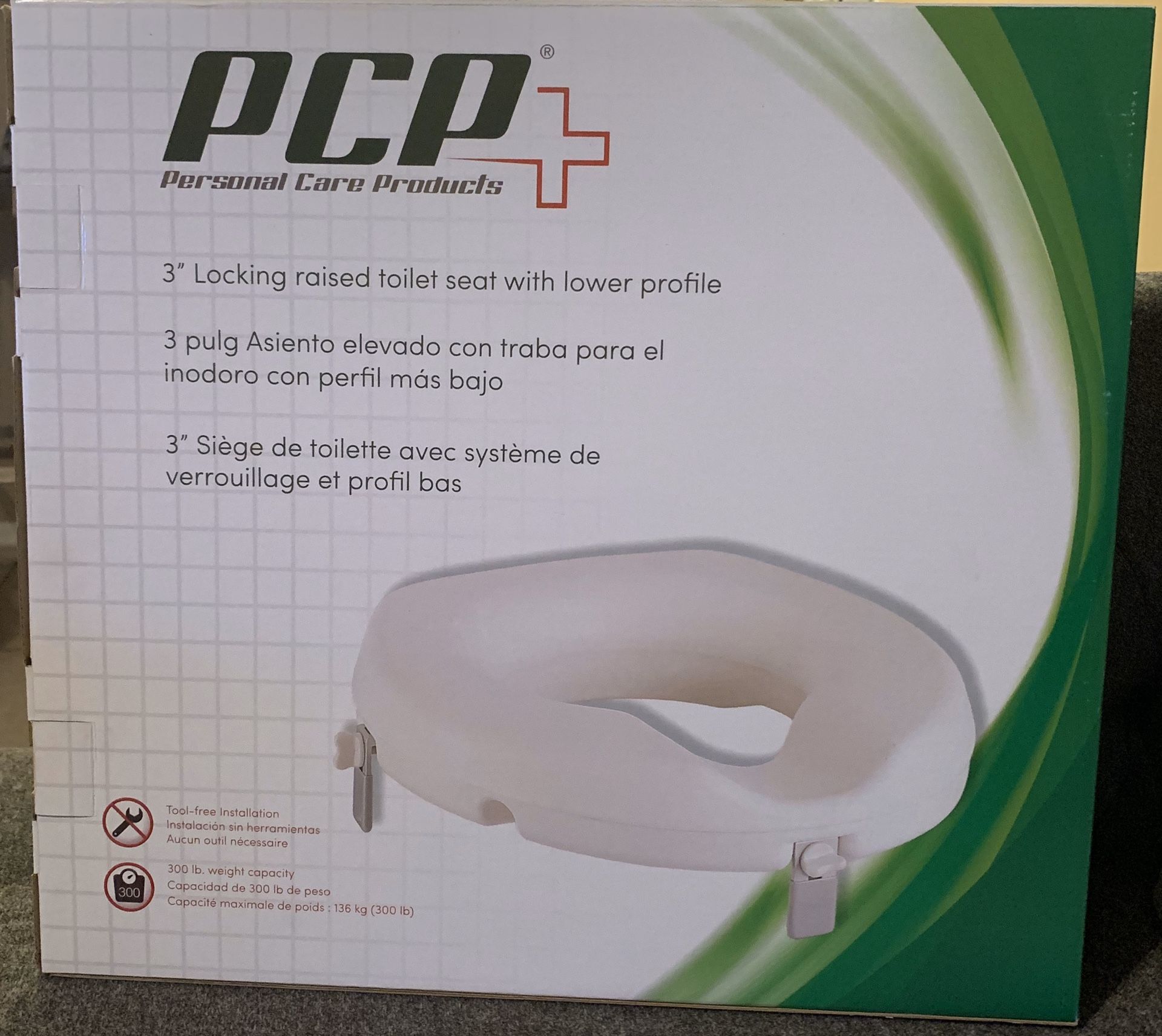 Brand new Medical raised toilet seat with lower profile