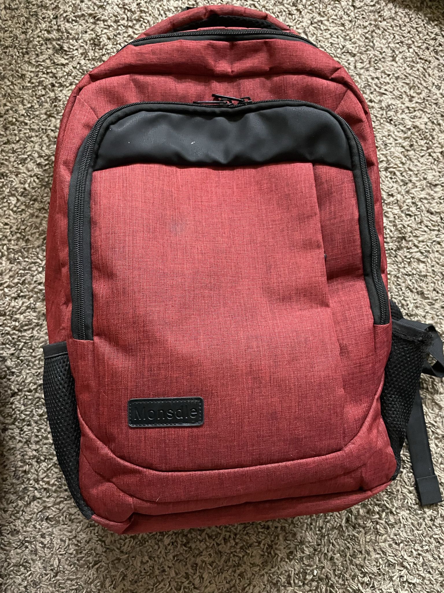 Monsdle Red Laptop  Backpack