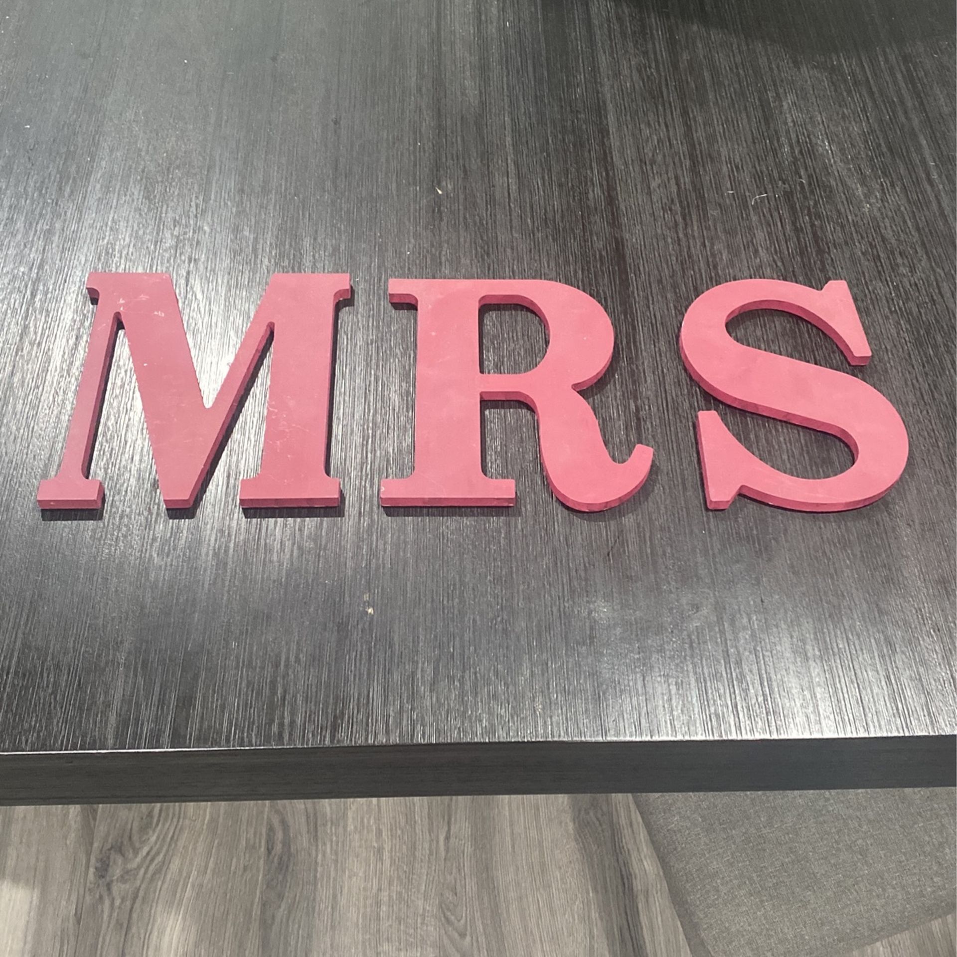 Wooden “MRS” Letters - For Wedding / Bachelorette / Bridal Shower
