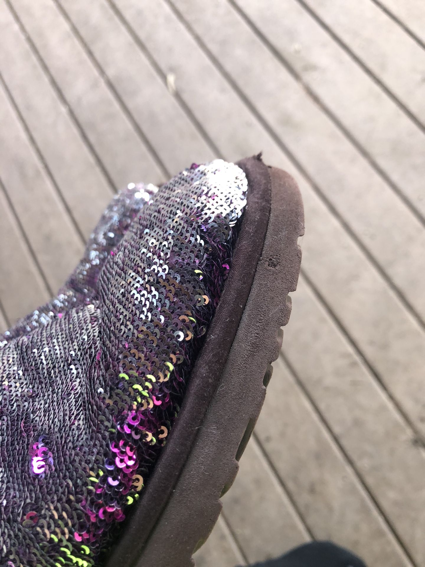 Ugg classic sequin boots size 8