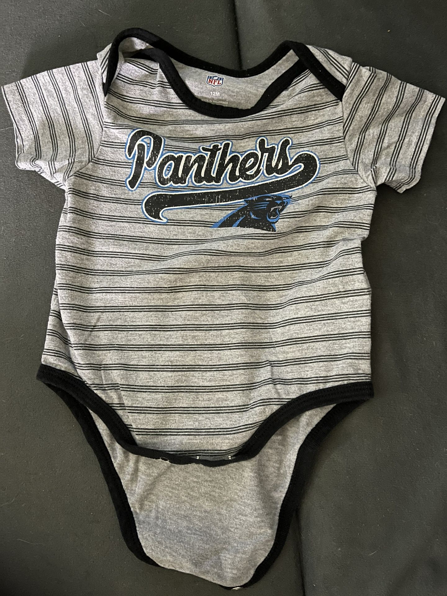 Carolina Panthers Onesies 12mo