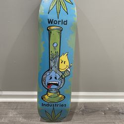 World Industries Bong Flameboy Wet Willy 8.25 Skateboard Deck Rare 