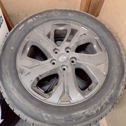 18" 2020 Subaru Outback Charcoal OEM Wheels w/ Yokohama Avid GT Tires 225/60R18 Thumbnail
