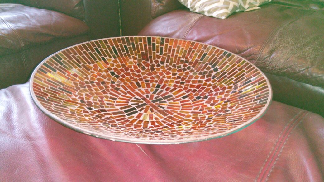Mosaic center piece decorative bowl