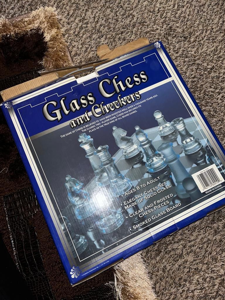 Glass Checkers And Chess