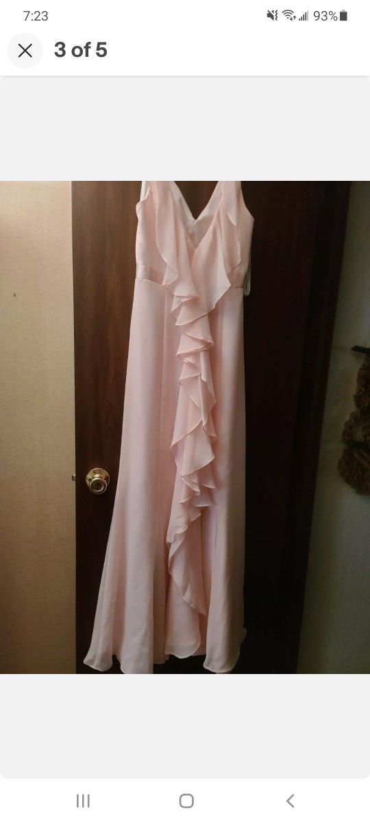 David's Bridal Dress Petal Pink Size 2