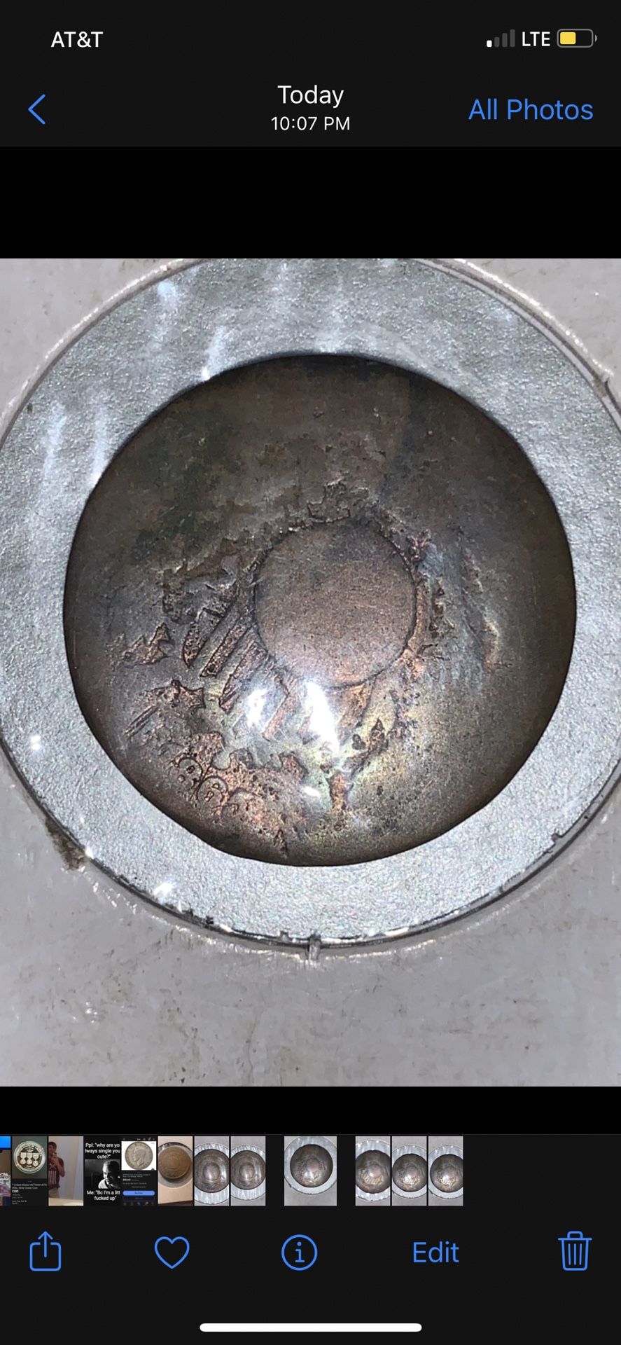 1865 Two Cent Piece Error Coin