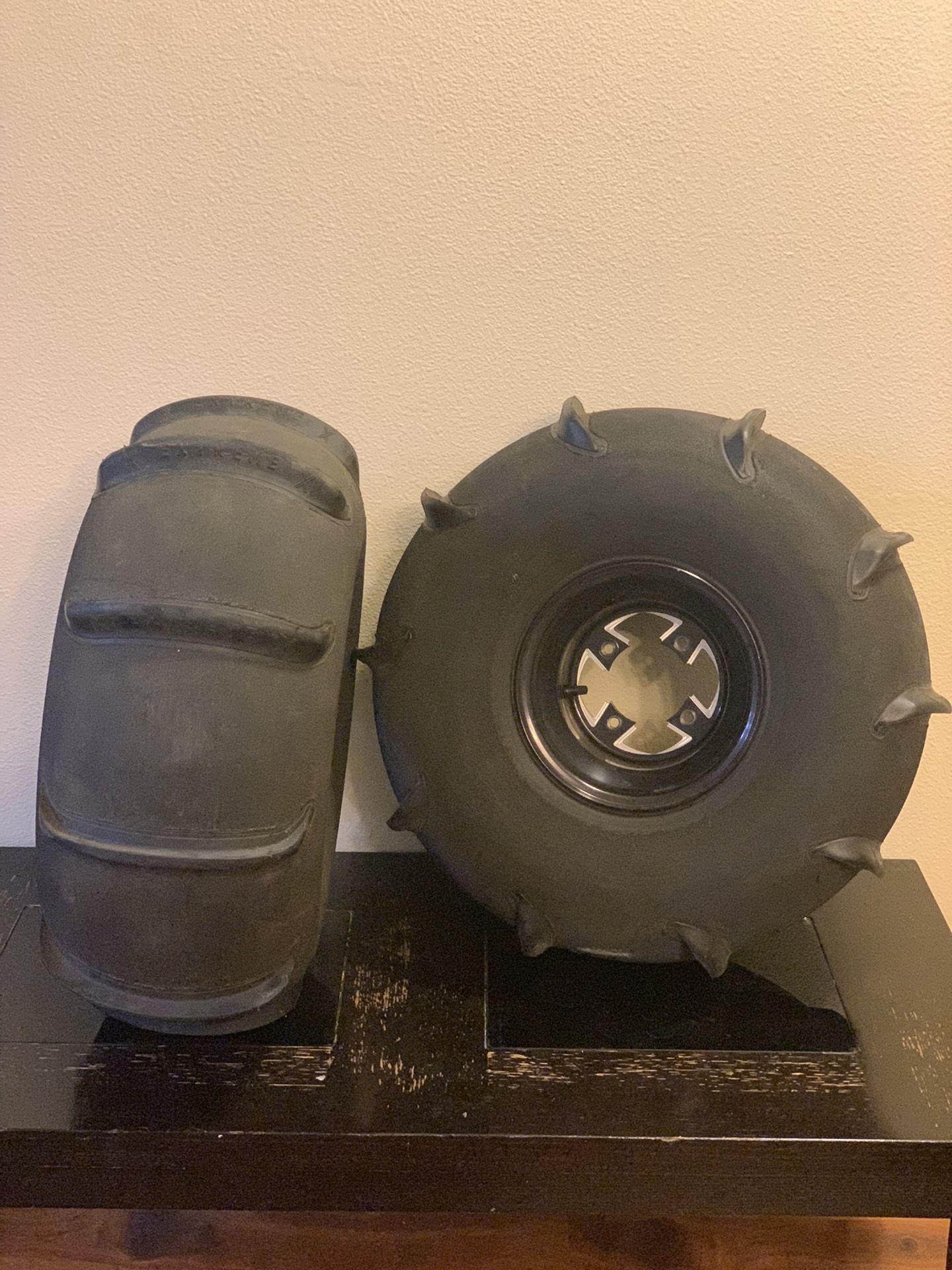 SKAT TRAK EXTREMES SAND TIRES PADDLE TIRES ATV TIRES WHEELS YAMAHA