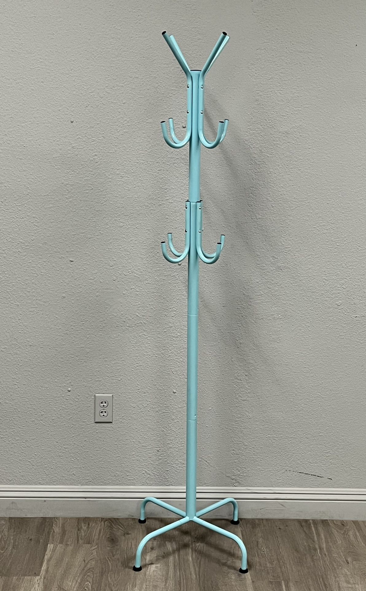 New Tiffany Blue Modern Coat Rack 6 ft Tall : 4 available at $20