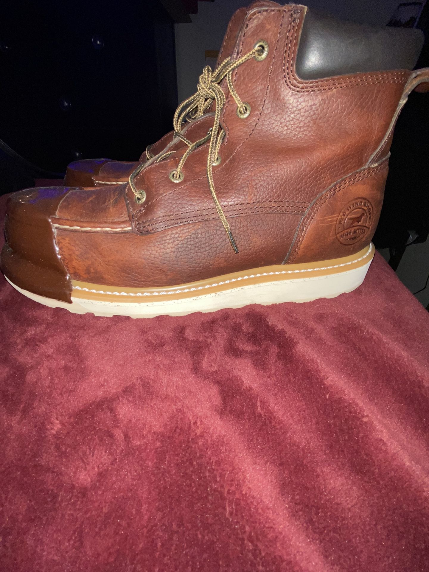 Red Wing Irish Setter Steel Toe Work Boots