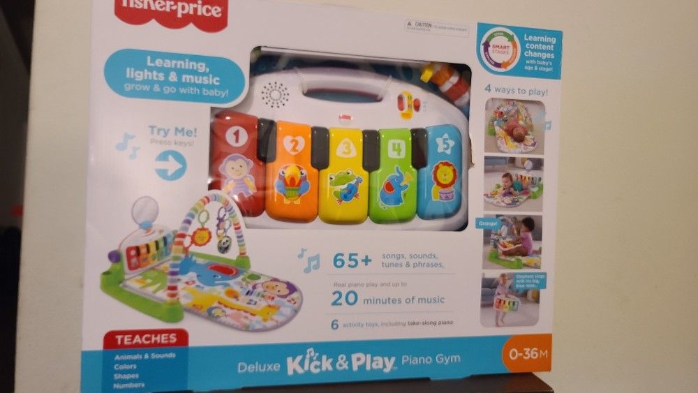 FISHER PRICE DELUXE KICK & PLAY PIANO GYM