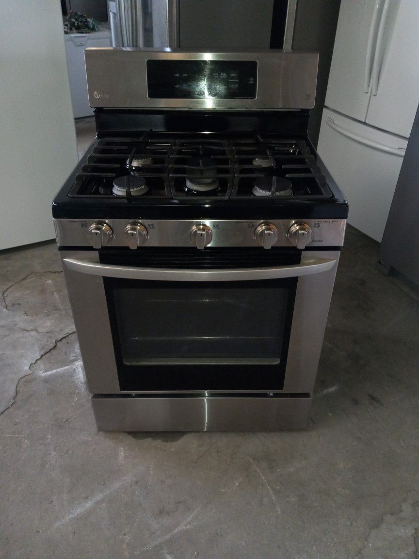 Stove Gas LG 5 Burners Everything Is Good Working Condition 3 Months Warranty Delivery And Installation 