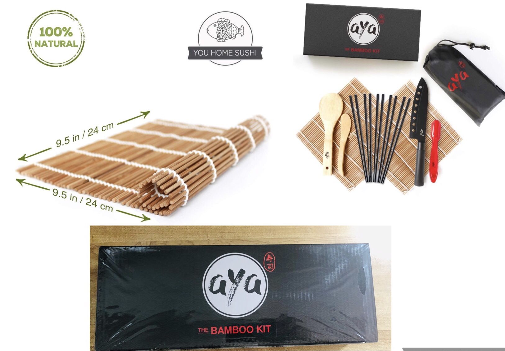 Sushi Making Kit AYA Bazooka Kit 5 x Chopsticks Sushi Maker(pick Up Only)