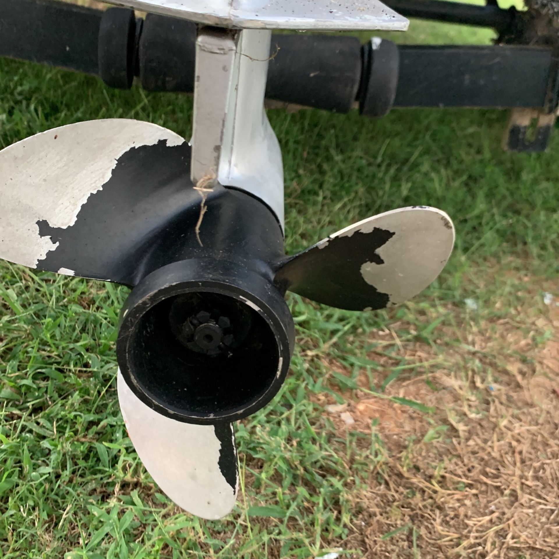 Fiberglass Boat With 50 HP Evinrude