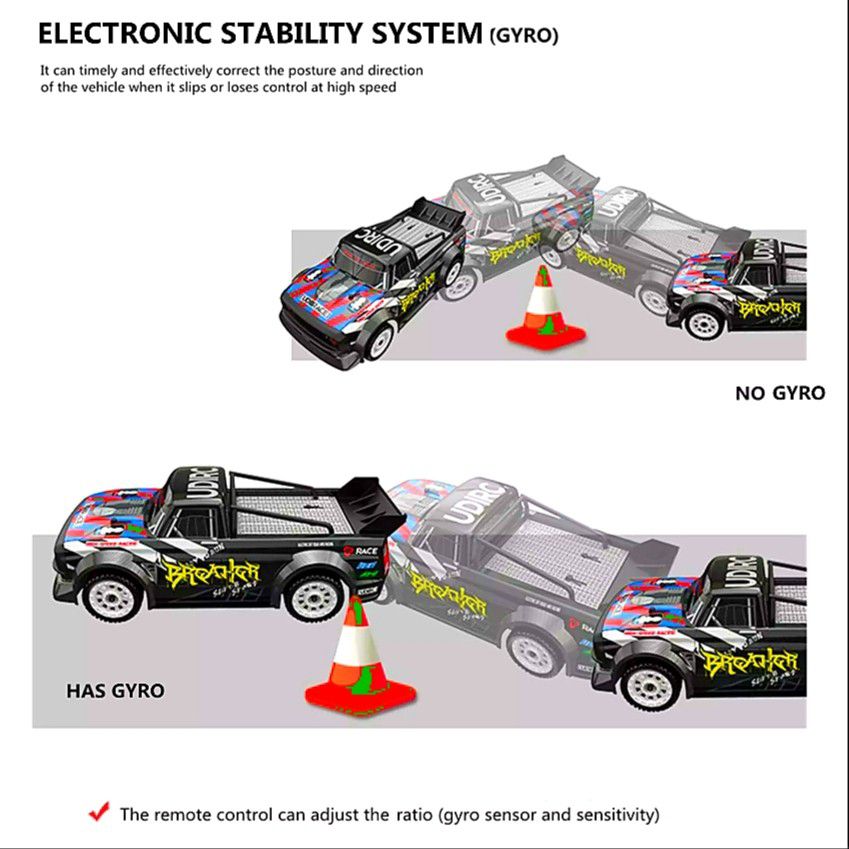 UdiRC UD1601 RC Drift Car 1/16 2.4GHz 4WD 3 Batteries! ARRMA Infraction MINI Clone