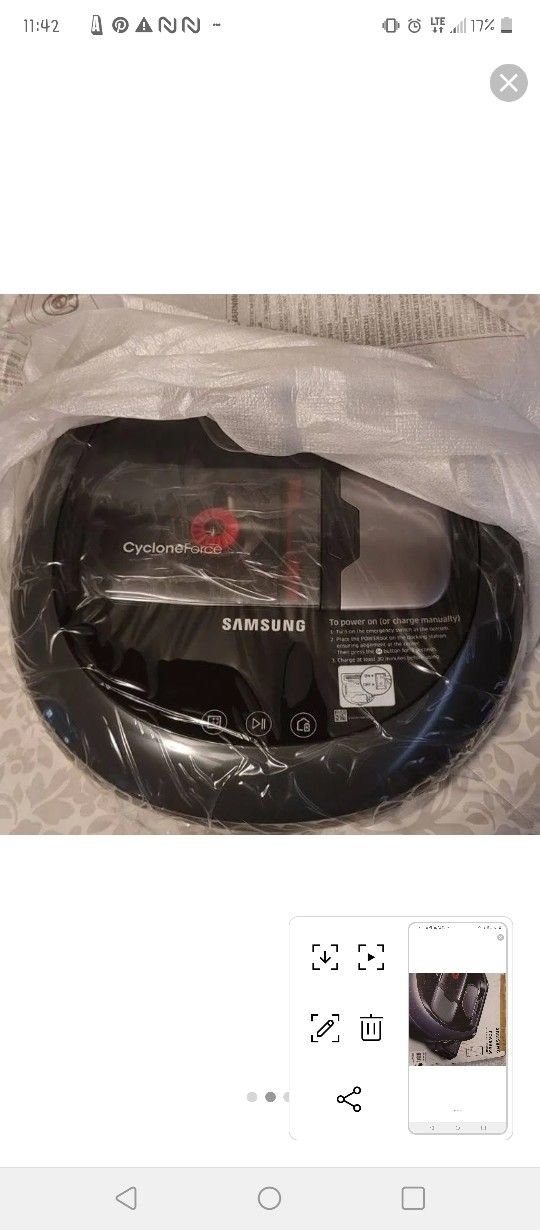 Samsung Smart Robot Vacuum With Visionary Mapping And Full View Sensor 2.0