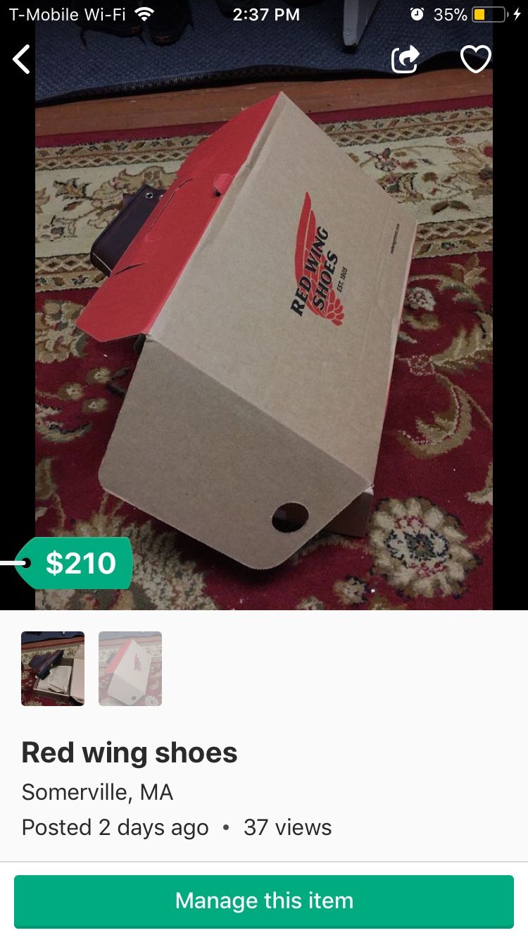Red wings leather boots