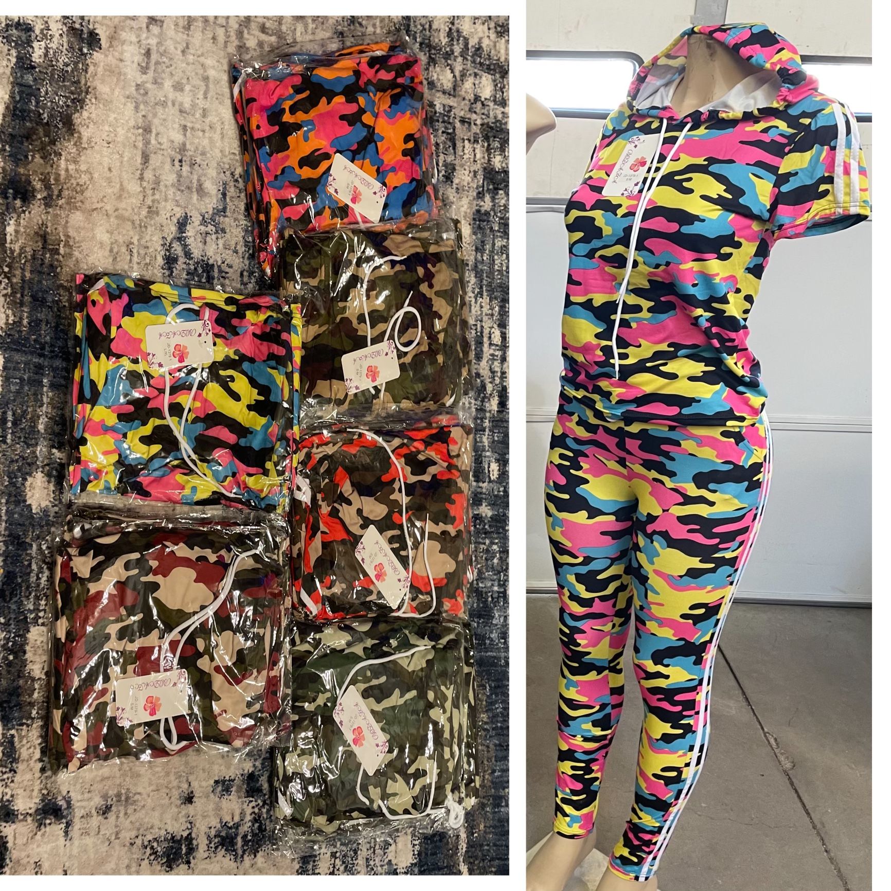 Woman’s Light Weight Camo Set $22