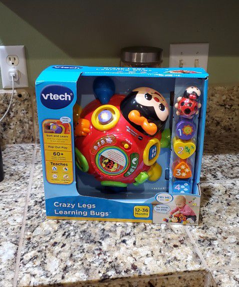 REDUCED: New VTech Crazy Legs Learning Bug, Baby Toy, Learn Shapes and Numbers