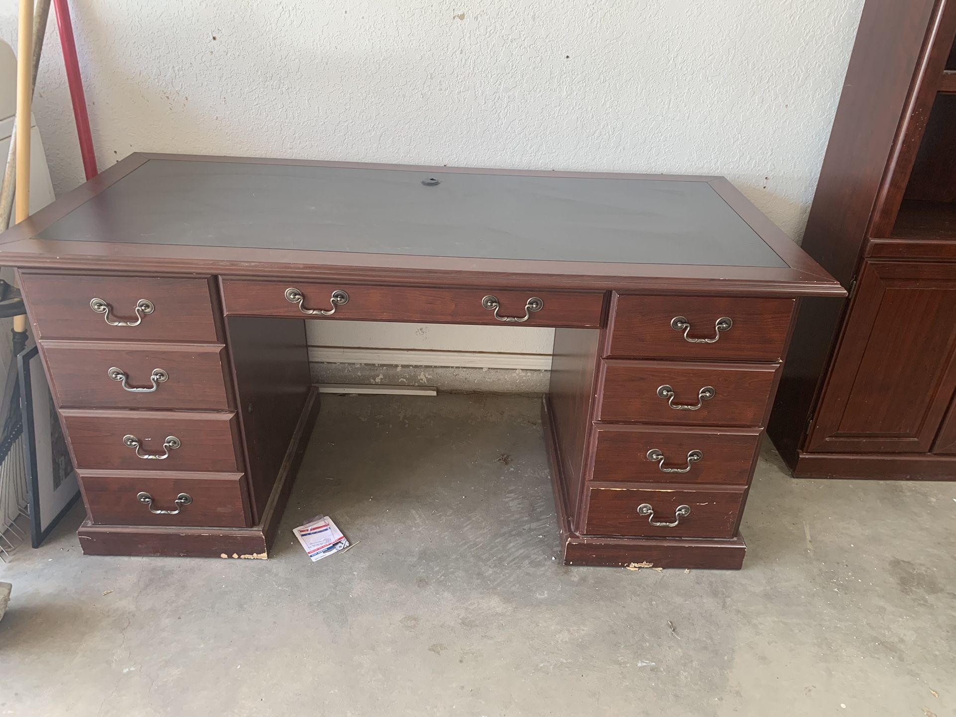 Executive Desk With Shelf
