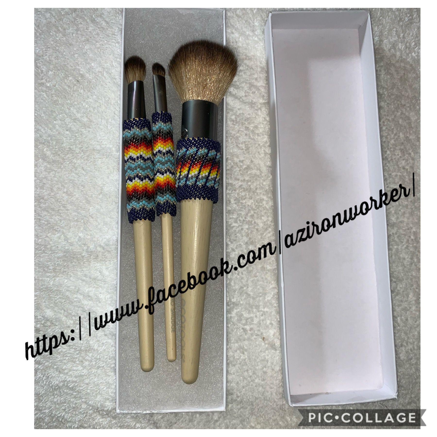 Native American Beaded Makeup Brush 3