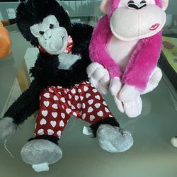 Valentine’s Day -stuffed Animal Monkeys  Thumbnail