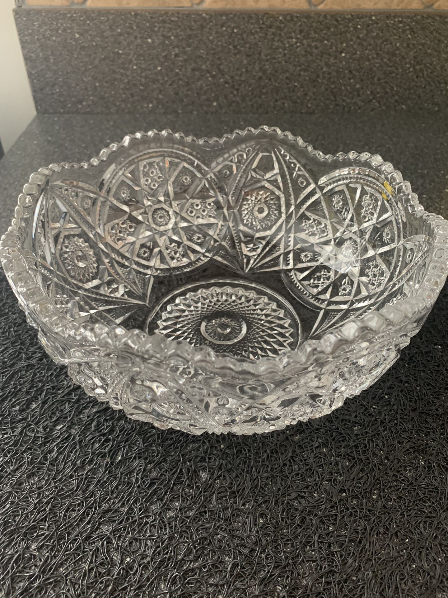 Lead Crystal Bowls, Candy Dish, And Bud Vase  