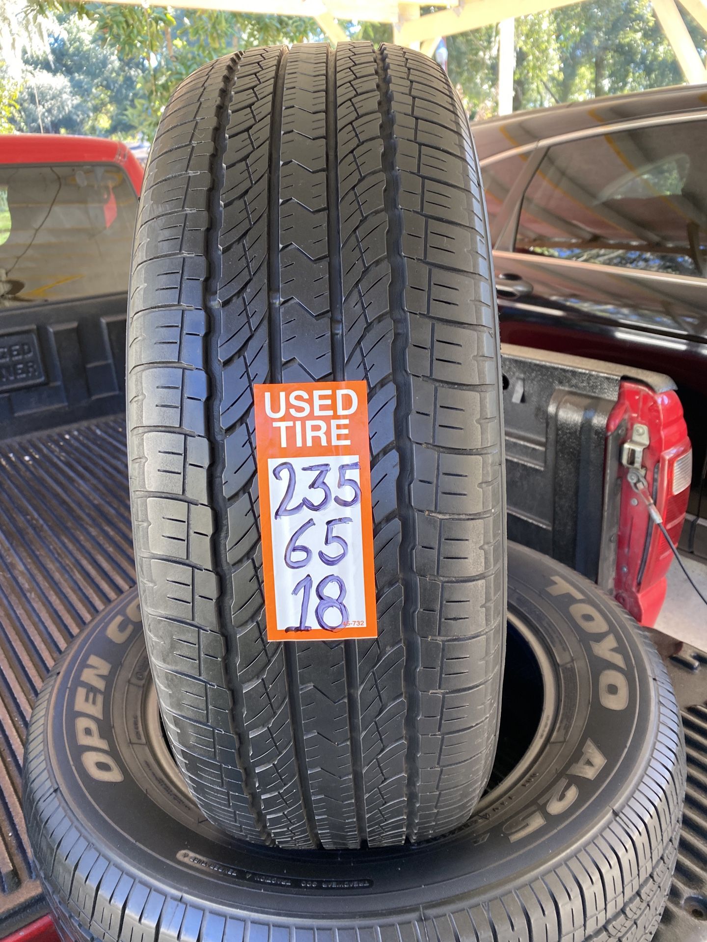 235-65-18 Pair 2tires Toyo Open Country 70%life 2019 Not Repairs