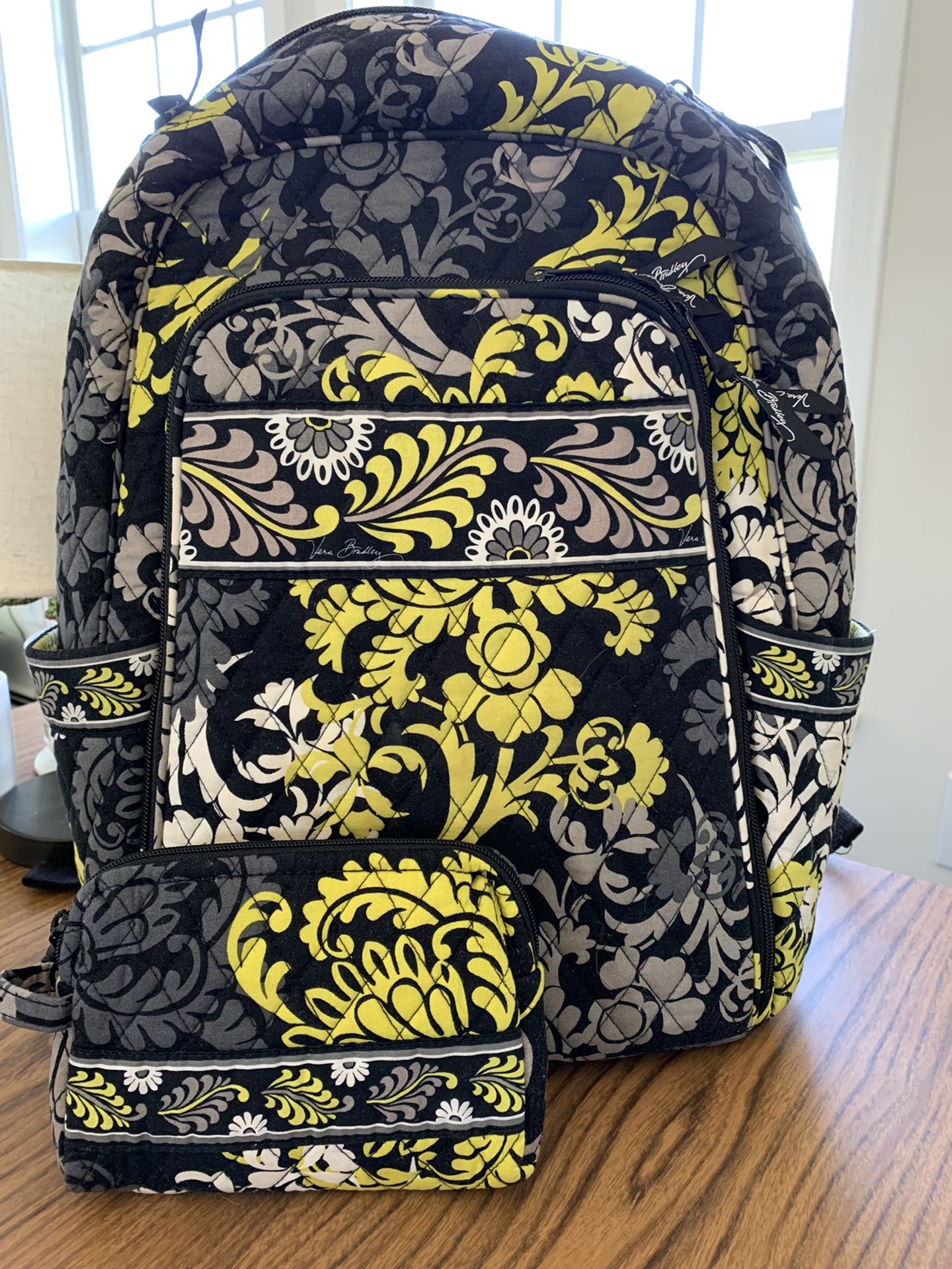 Vera Bradley Backpack and wallet