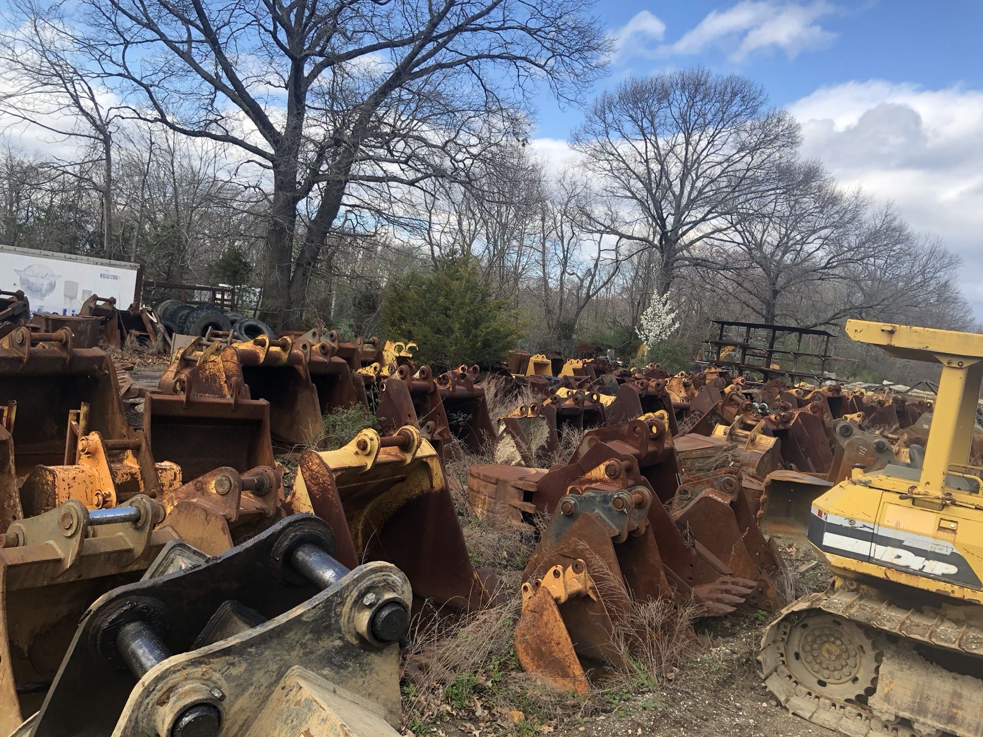 Excavator buckets all different sizes