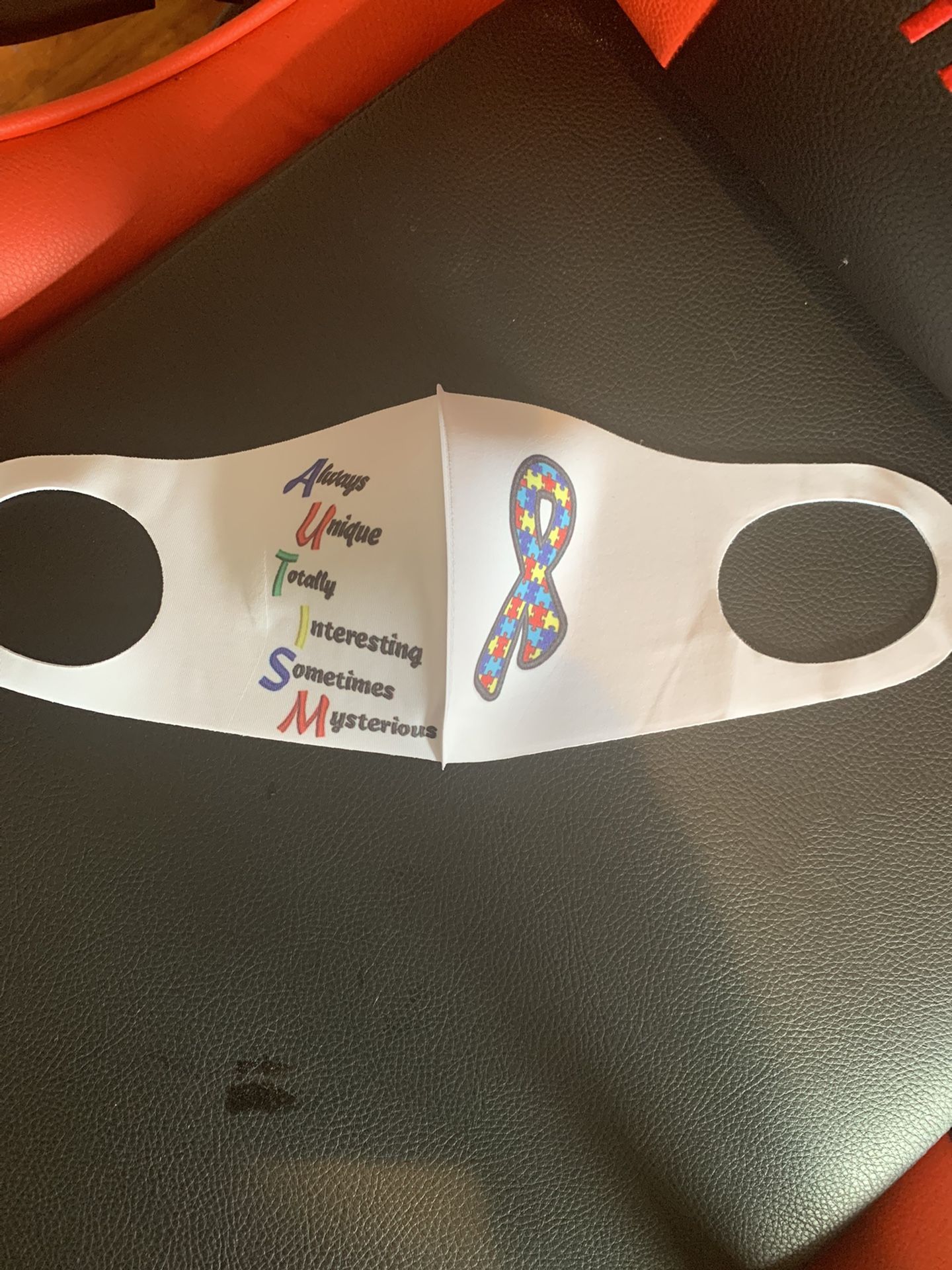 Custom Autism awareness Face Mask