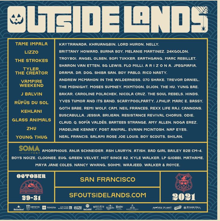 Sunday Only Outside Lands Ticket
