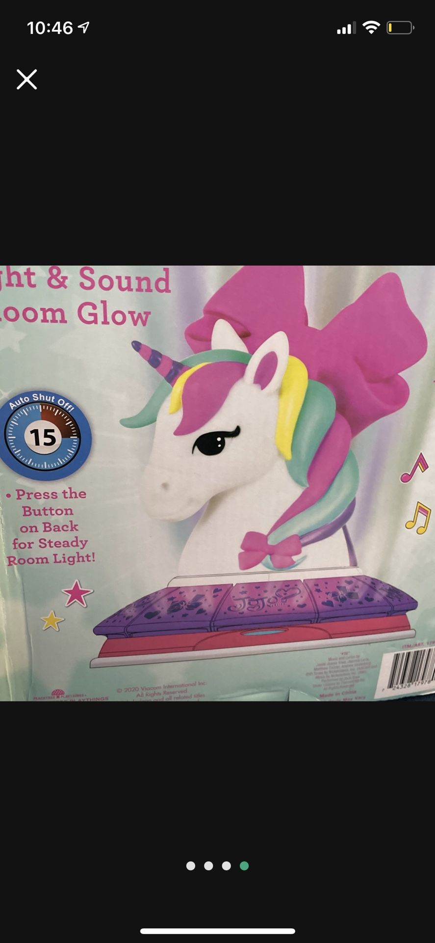 JoJo unicorn night light