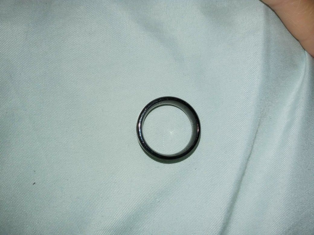 Men's Blue Diamond Wedding Band