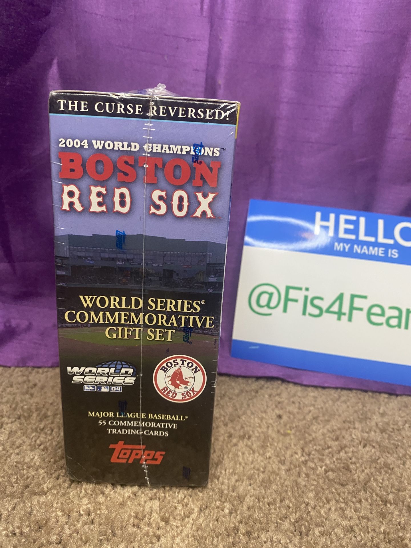 2004 Topps Boston Red Sox World Series Commemorative Gift Set - 55 Cards SEALED.