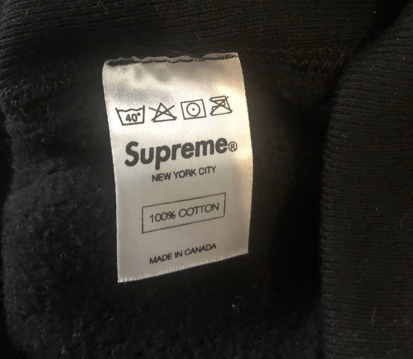 Supreme Black Box Logo Hoodie 100% Authentic FW16
