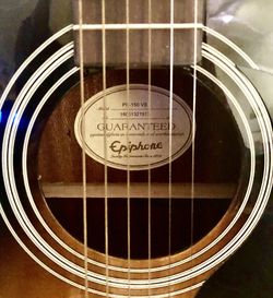 EPIPHONE Acoustic Guitar • Used Once • Excellent Condition Thumbnail