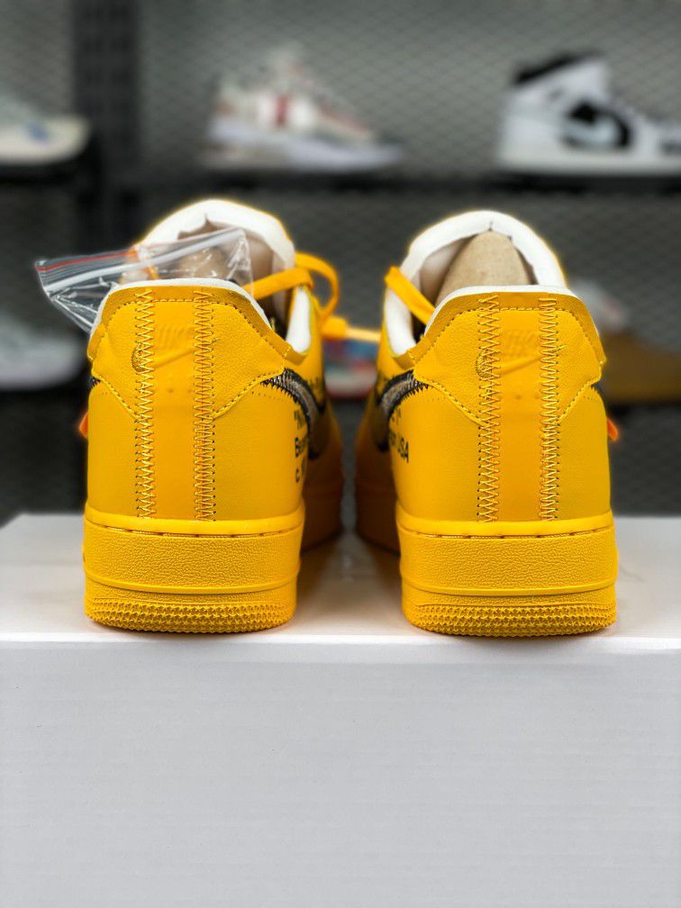 Nike off-white  yellow size4-13
