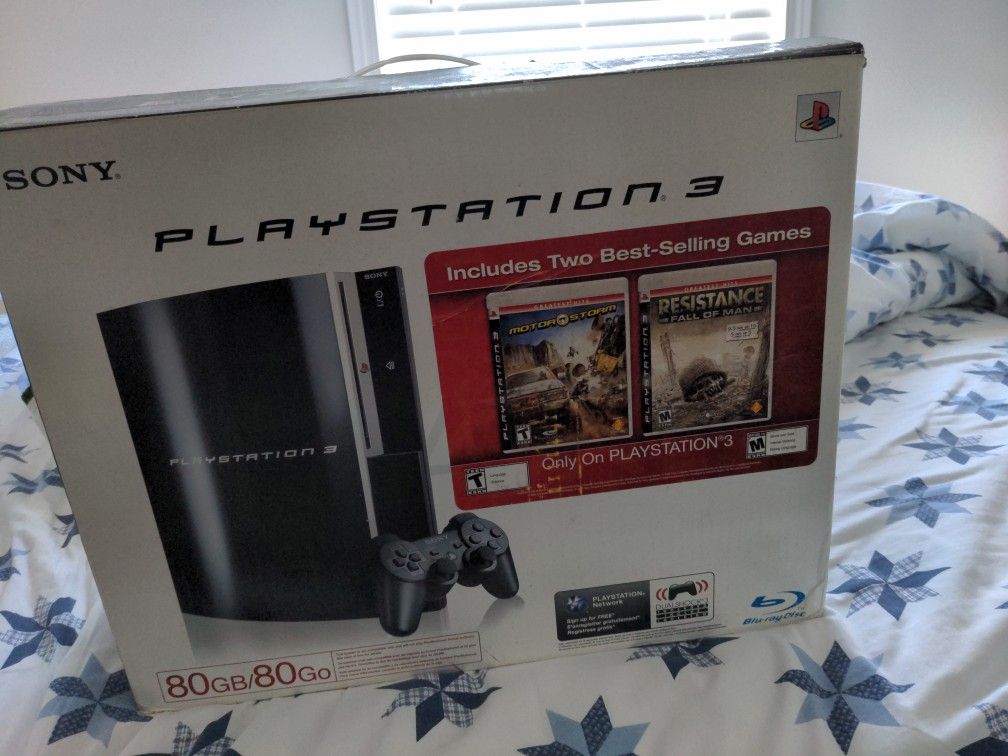 Playstation 3/80GB/Resistance & Moto Storm Bundle