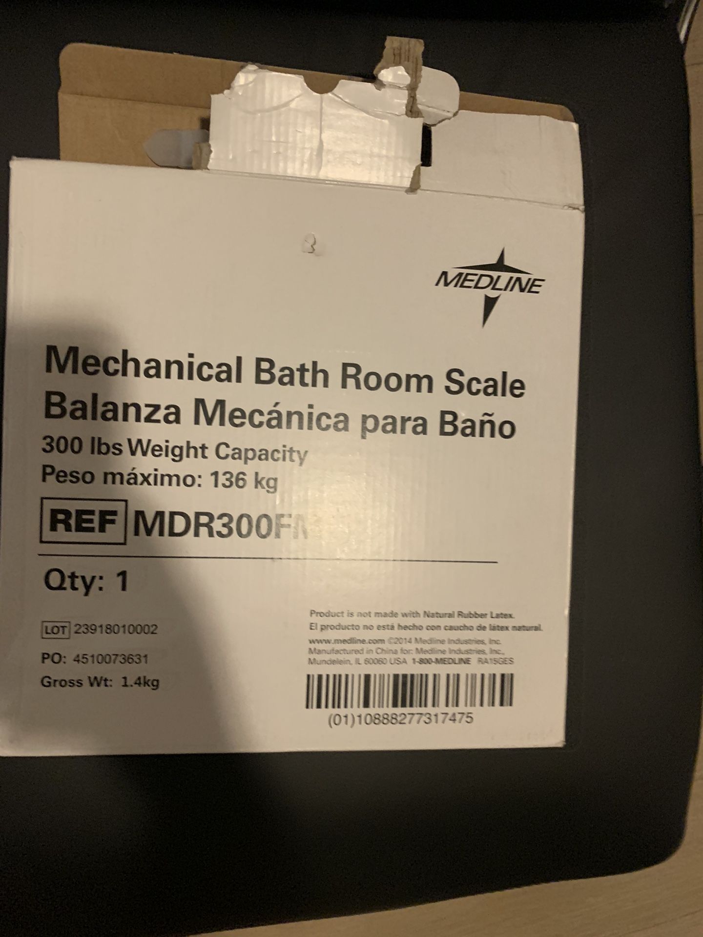 New bathroom weigh scale
