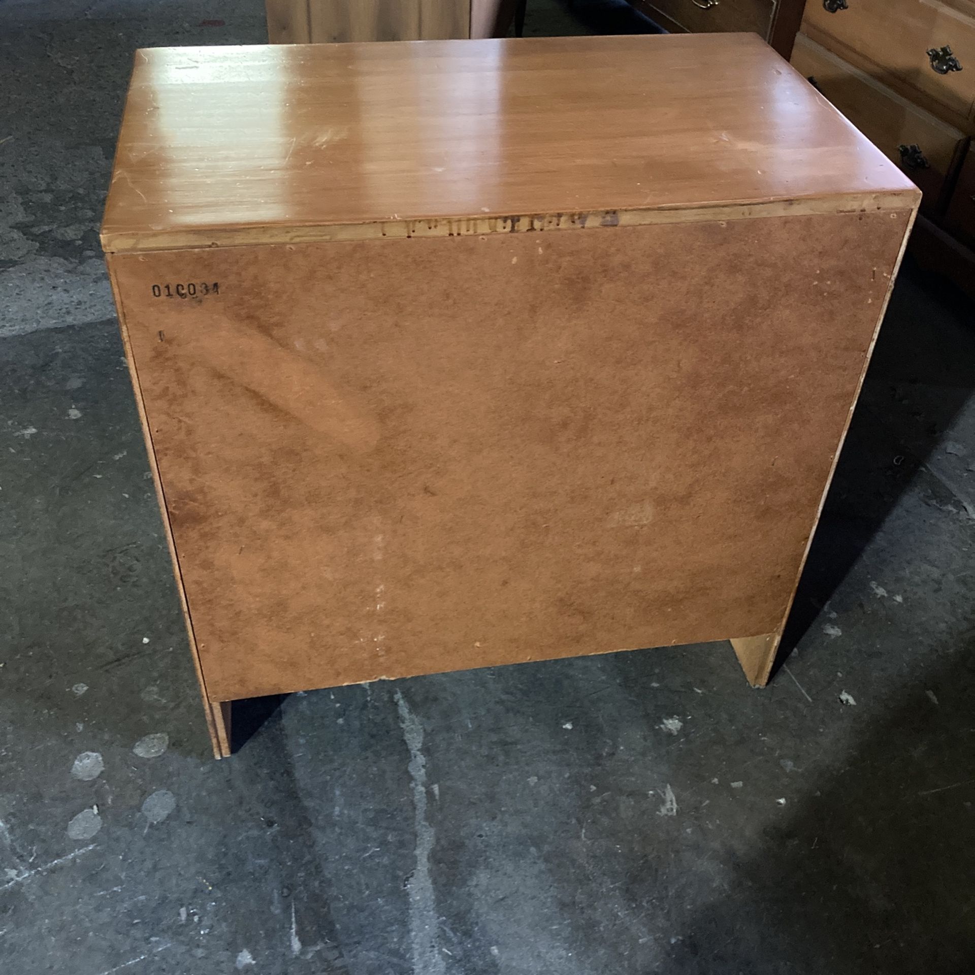 Solid maple three drawer dresser