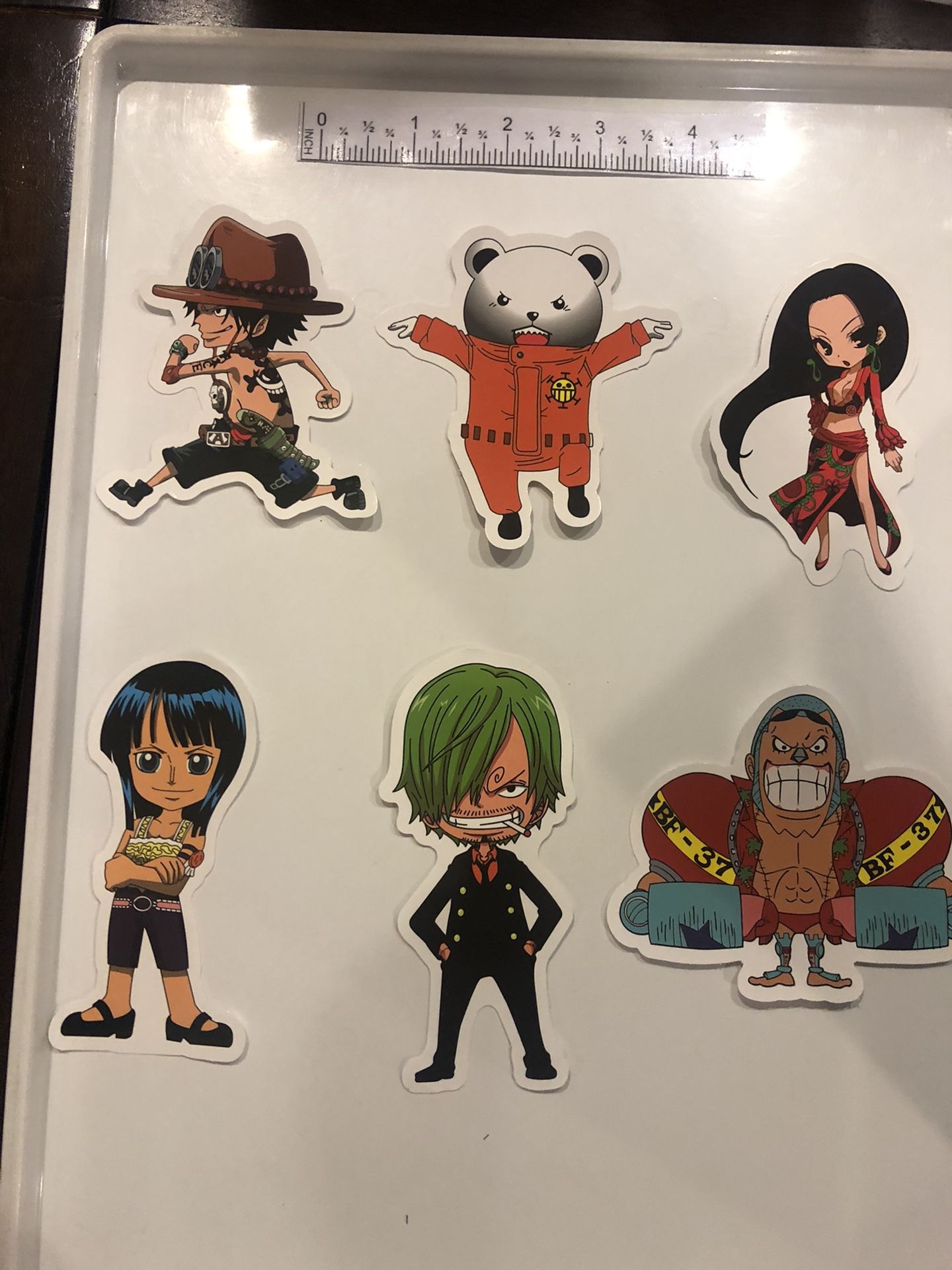 Stickers One Piece anime 18pc $6.99